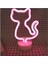 Kedi Neon Lamba USB ve Pilli Cat LED Işık 4