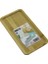 Dikdörtgen Ahşap Bambu Servis Sunum Tepsi - Tahtası Mini Tepsi 25 x 14 x 1.4cm (4887) 1