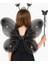 Siyah Kelebek Kız Seti – 50 cm Kelebek Kanadı, Taç ve Asa (4940) 1