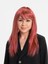 Kızıl Renk Düz Kesim Uzun Parti Peruğu Takma Saç (4940) 1