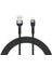 Siyah Shira Serisi Lightning USB Kablo 2 Metre 1