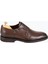 Erkek Klasik Ayakkabı Çift Tokalı Hakiki Deri Eva Taban Kahverengi 1