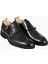 Erkek Klasik Ayakkabı Çift Tokalı Hakiki Deri Eva Taban Siyah Açma 2