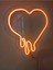 Kalp Neon LED Dekoratif Aydınlatma Turuncu 2