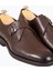 Erkek Klasik Ayakkabı Tokalı Deri Eva Taban Kahverengi 3