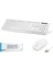 KM8520 Kablolu Klavye ve Mouse Set Q Beyaz 1