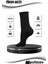 Uniseks Siyah Tenis Spor Çorap 6'lı Set - Doğal Pamuk, Dikişsiz, Havlu Taban Soket Çorap 2