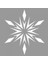 Yıldız Kar Tanesi Motifi Stencil Tasarımı 30 x 30 cm 1