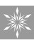 Yıldız Kar Tanesi Motifi Stencil Tasarımı 30 x 30 cm 6