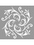 Artikel Damask Spiral Stencil Tasarımı 30 x 30 cm 3