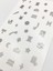 Artikel Gümüş Burçlar Metalik Tırnak Sticker, Nail Sticker, Nail Art 2