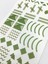 Artikel Yeşil Etnik Çizgiler Metalik Tırnak Sticker, Nail Sticker, Nail Art 6