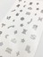 Artikel Gümüş Burçlar Metalik Tırnak Sticker, Nail Sticker, Nail Art 6