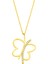 14 Ayar Altın Şans Kelebeği Kolye 5
