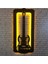 Üç Boyutlu LED Işıklı Ahşap Tablo Gitar Figürü Duvar Dekorasyonu 35 x 70 2
