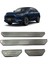 Araba Paslanmaz Çelik Ön Arka Dış Kapı Eşik Scuff Plaka Kapak Honda Zrv Zr-V Hr-V Hrv 2022+ Siyah (Yurt Dışından) 5