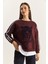 Kadın Kaplan Baskılı T-Shirt Detaylı Şardonlu Sweatshirt 3