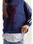 Kadın Kaplan Baskılı T-Shirt Detaylı Şardonlu Sweatshirt 7