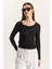 Kadın Ultra Soft U Yaka Bluz 3