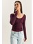 Kadın U Yaka Likralı Basic Bluz 4
