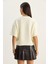 Kadın Renk Blok Cepli Kısa Kollu Triko Kazak 6