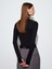 32319 Modal Karışımlı Uzun Kollu Top-Siyah 2
