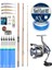Yekoutdoor Profesyonel Olta Seti Okuma Trio Rex Surf 450CM 120-250GR 3 Parça Surf Kamışı&okuma Safina Pro 8000 Olta Makinesi 1