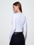 32319 Modal Karışımlı Uzun Kollu Top-Beyaz 4