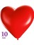 Kırmızı Kalpli Balon 12 Inç 30 cm (10 Adet) 1