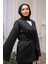 Siyah Kuşaklı Scuba Kimono 3