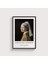 Johannes Vermeer - Girl With A Pearl Earring Çerçeveli Tablo Ev Oda Duvar Dekorasyonu 1