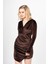 Velvet Luxe Draped Dress – Kadife Işıltı Elbisesi 50345 2