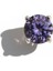 925 Ayar Gümüş Kadın Mor Taşlı Çivi Küpe – Zarif & Şık Tektaş Model 2