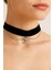 Gotik Siyah Kadife Kolye. Kadife Choker Kolye Ayarlanabilir Zincir. Zirkon Taş Detaylı 1