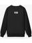 Erkek Oversize Baskılı Premium Sweatshirt Siyah 7