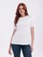 Inci Işlemeli Normal Kalıp Beyaz Basic T-Shirt 8