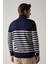 Erkek Boğazlı Çizgili Triko Kazak 9
