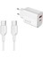 ​zore Play Serisi PL07 Type-C To Type-C 2in1 Pd Seyahat Şarj Aleti 20W - Beyaz 1
