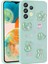 Galaxy A13 4g Kılıf Kabartma Figürlü Parlak Snel Toys Silikon Kapak-Açık Yeşil 1