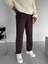 Erkek Baggy Fit Beli Lastikli Rahat Pantolon Mürdüm 1