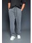 Erkek Baggy Fit Yıkamalı Jogger Pantolon Füme 1