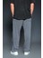 Erkek Baggy Fit Yıkamalı Jogger Pantolon Füme 4