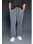 Erkek Baggy Fit Yıkamalı Jogger Pantolon Füme 3