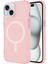Apple iPhone 15 Kılıf Snel Magsafe Şarj Özellikli Buzlu Transparan C-Pro Sert Kapak-Pembe 1