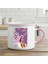 Mem Û Zin Tasarımlı Enamel Pembe Kupa Bardak - Sevgililere Özel Mem U Zin Enamel Kupası 1