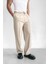 Erkek Beli Lastikli Baggy Pantolon Krem 3