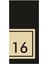 Daire Kapı Numarası Siyah - Gold Aynalı Pleksi No:16 1