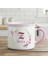 Isme ve Sevgililere Özel Enamel Pembe Kupa Bardak - Sevgililere Özel Kupa (Isim Için Mesaj Atınız) 1