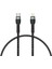 Siyah Shira Serisi Type-C To Lightning Pd Kablo 30 cm 1