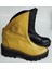 Kadın Hakiki Deri Sarı - Siyah Garnili Eva Taban Bot 2